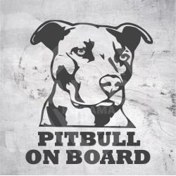 Lipdukas "Pitbull on board"